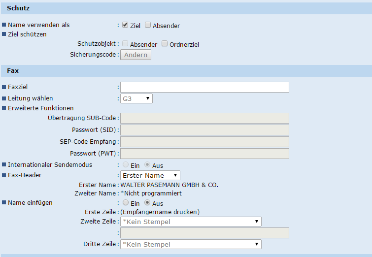 Einstellungen Benutzer Ricoh